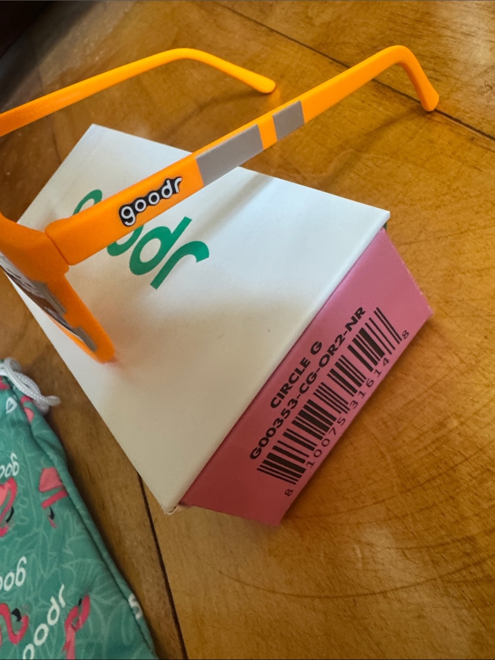 Goodr Orange Round polarized Sunglasses - Picture 3 of 3